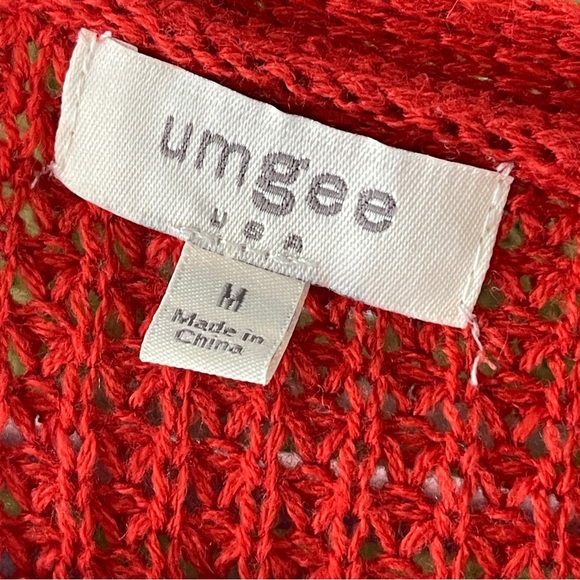 UMGEE Oversized Colorblock Open Front Cardigan, Medium - Picture 7 of 9